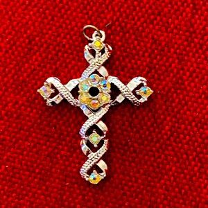 Vintage handmade Stanhope cross pendant (Mj5)